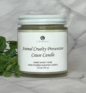 ANIMAL CRUELTY PREVENTION CAUSE CANDLE