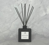 PEPPERMINT EUCALYPTUS REED DIFFUSER MATTE BLACK SQUARE BOTTLE