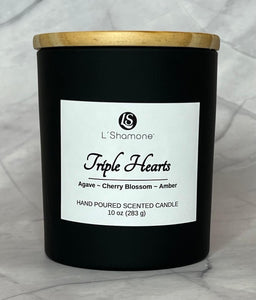 TRIPLE HEARTS CANDLE