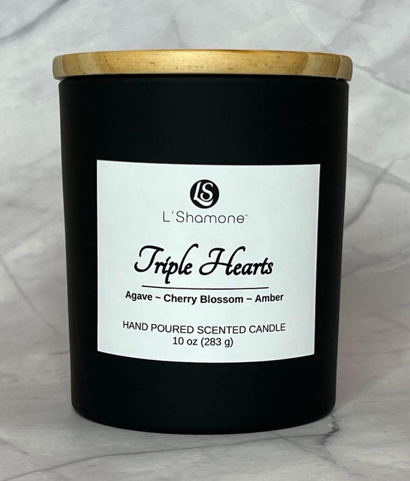 TRIPLE HEARTS CANDLE
