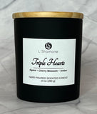 TRIPLE HEARTS CANDLE
