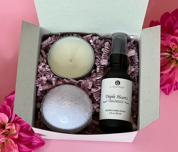TRIPLE HEARTS ROOM SPRAY GIFT BOX
